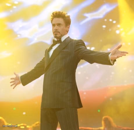 Robert Downey Jr Iron Man - meme generator image preview