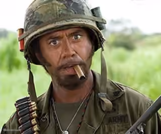 Robert Downey Jr Tropic Thunder