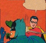 Robin Slaps Batman