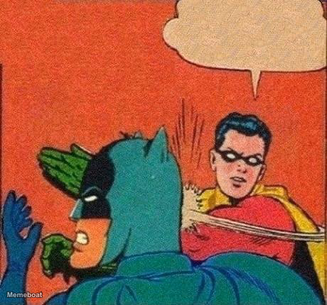 Robin Slaps Batman - meme generator image preview