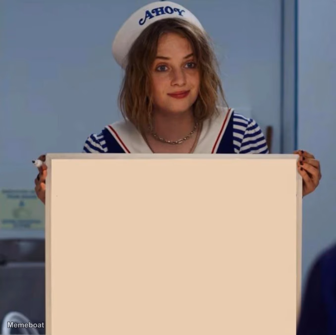 Robin Stranger Things Meme - meme generator image preview