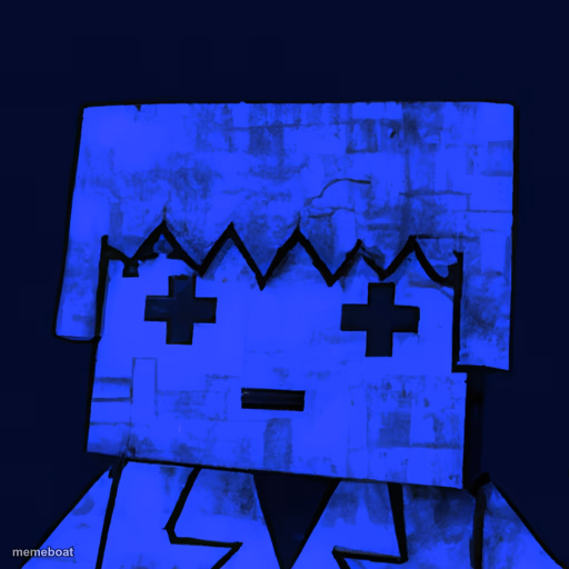 Roblox character in minecraft world while WW3 is going on - meme generator image preview