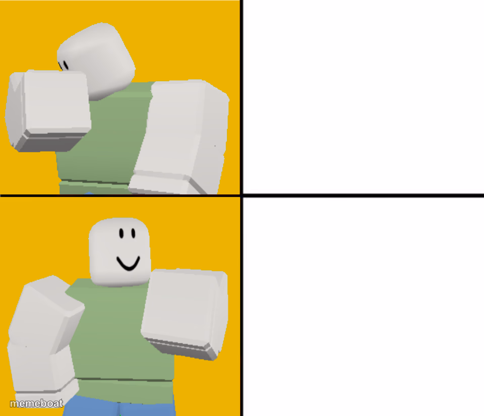 Roblox Drake format - meme generator image preview
