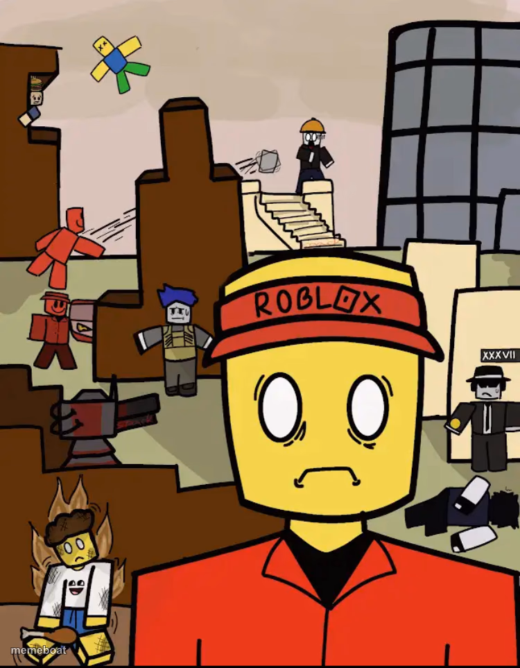 Roblox Forsaken Elliot Thousand Yard Stare - meme generator image preview