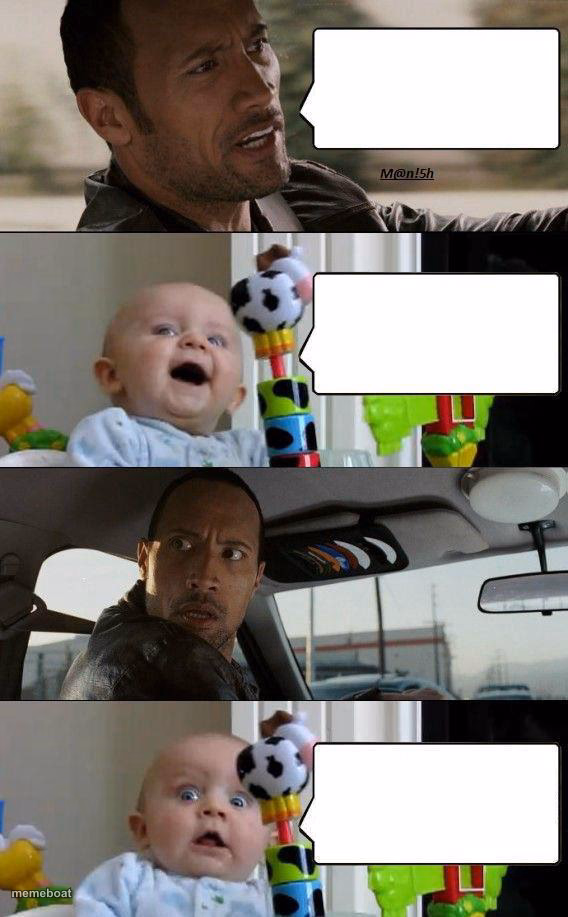 Rock and Baby meme - meme generator image preview