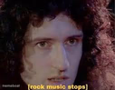 rock music stops