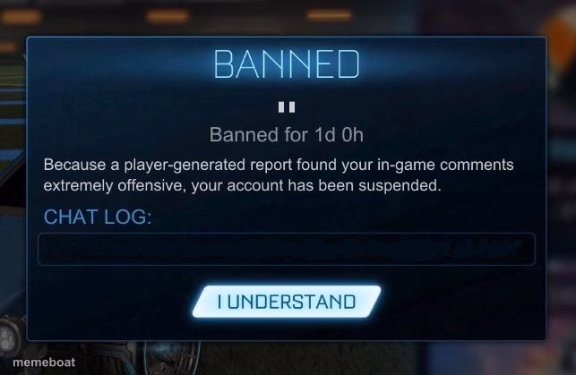 Rocket League Ban - meme generator image preview