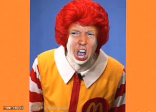 Ronald McDonald Trump - meme generator image preview