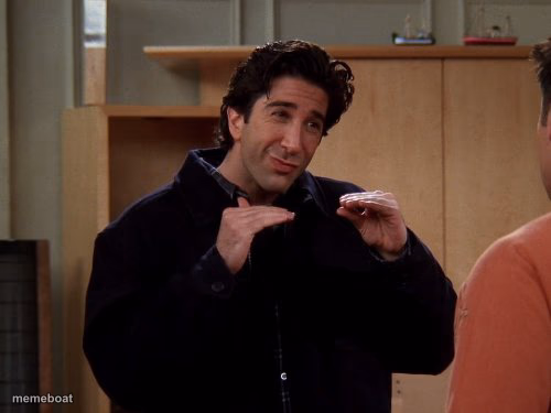 Ross Geller Quiet - meme generator image preview