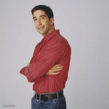 Ross Geller Red Shirt - meme generator image preview