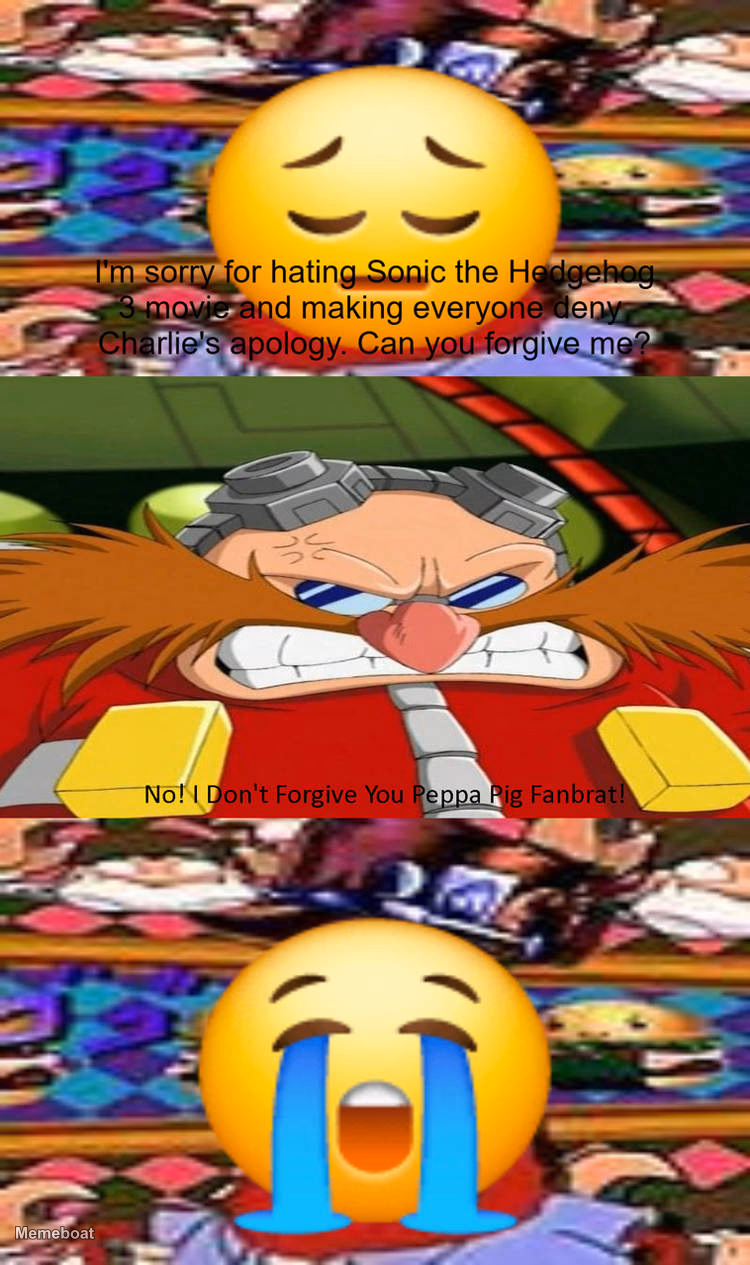Eggman Apology Rejected - meme generator image preview
