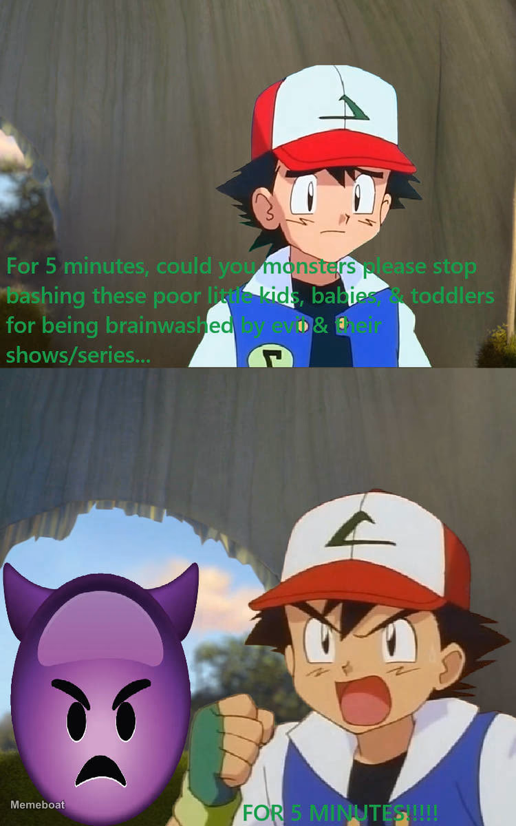 Ash Ketchum Annoyed - meme generator image preview