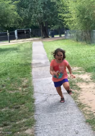 Running Girl Screaming