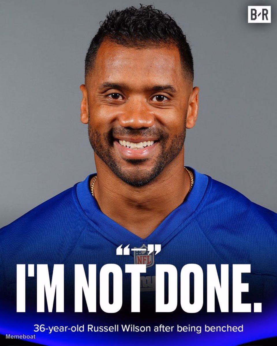Russell Wilson "I'm Not Done" - meme generator image preview