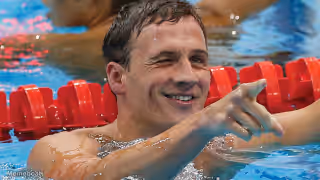 Ryan Lochte Pointing