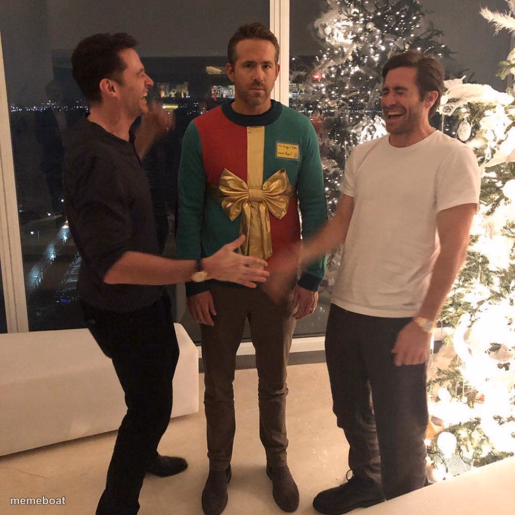 Ryan Reynolds Sweater Party - meme generator image preview