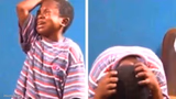 Sad african kid