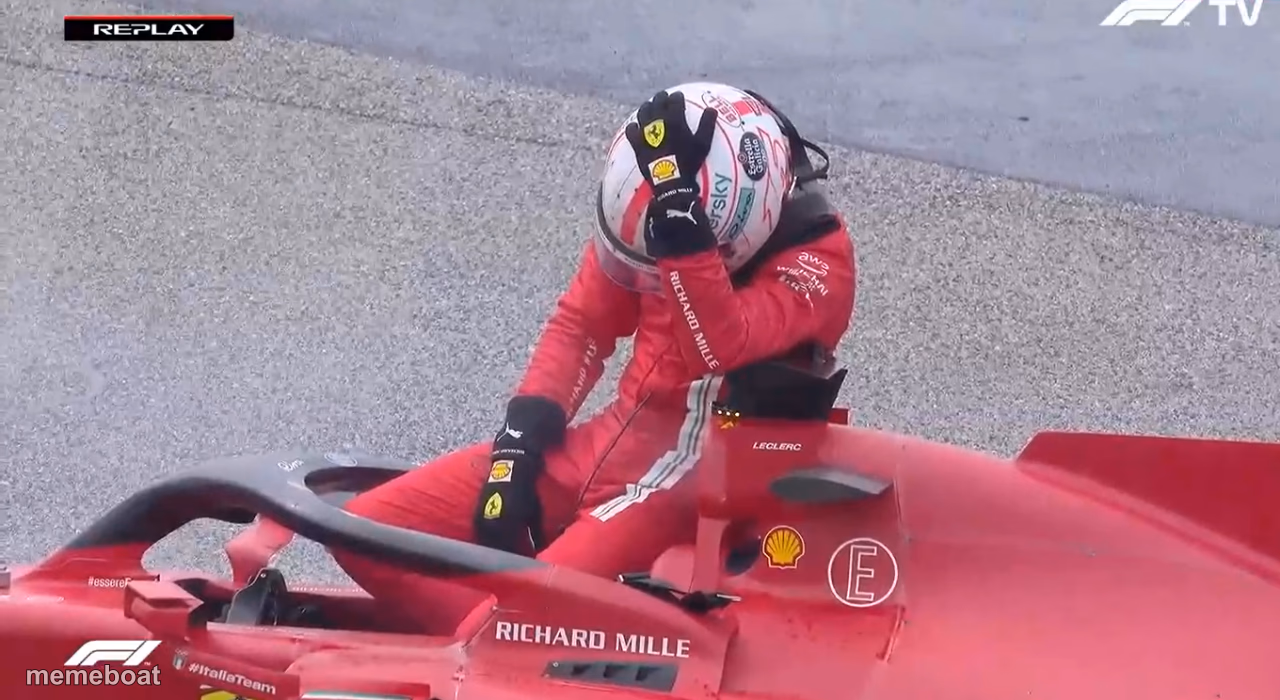 Sad Charles Leclerc - meme generator image preview