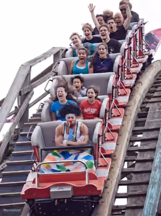 Sad Clown on Rollercoaster