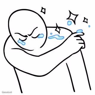 Sad Crying Stick Figure