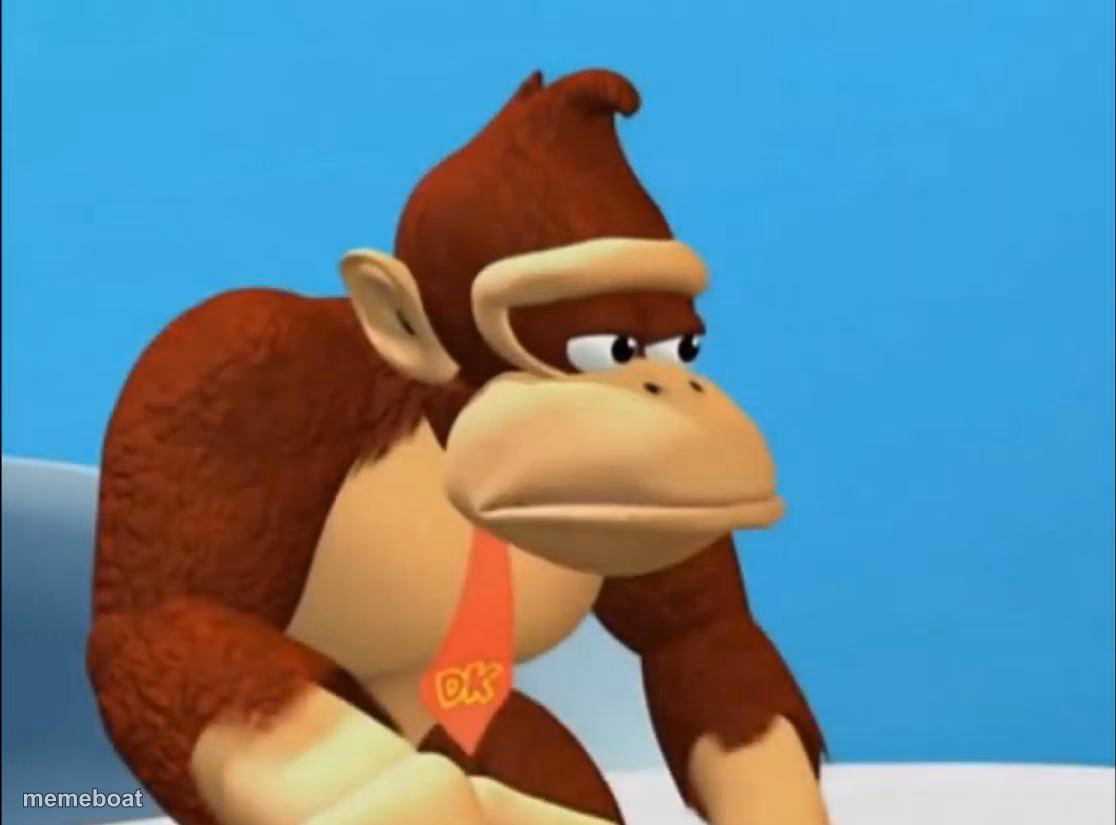 sad donkey kong - meme generator image preview