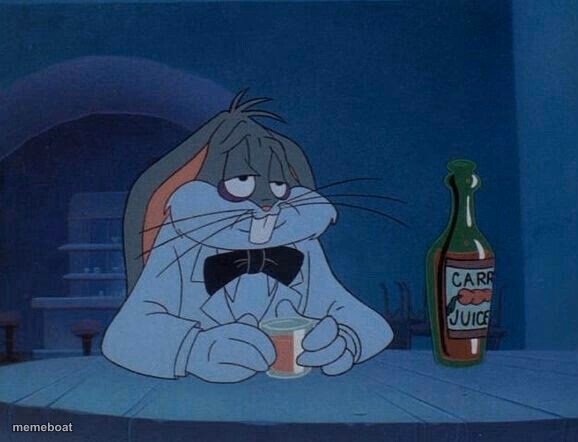 Sad Drunk Bugs Bunny - meme generator image preview