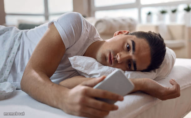 Sad guy in bed - meme generator image preview