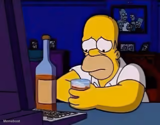 Sad Homer Simpson