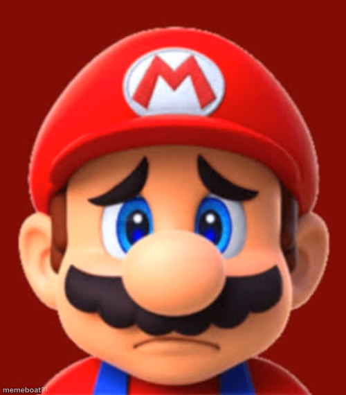 Sad mario - meme generator image preview