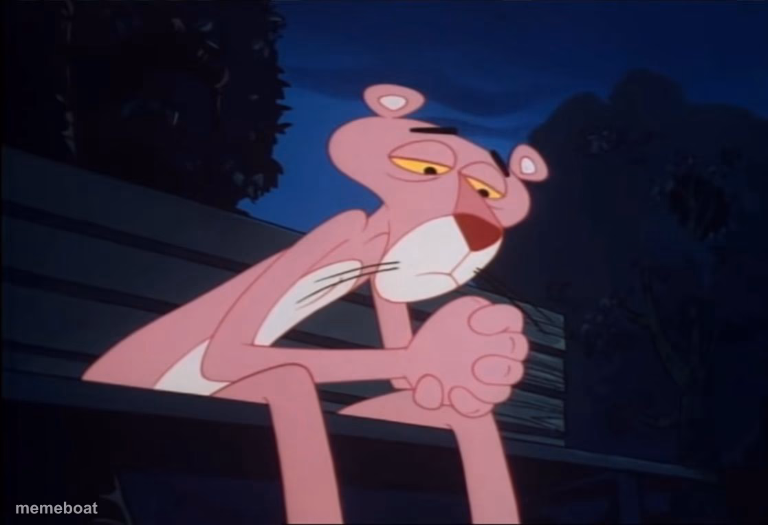 Sad Pink Panther - meme generator image preview