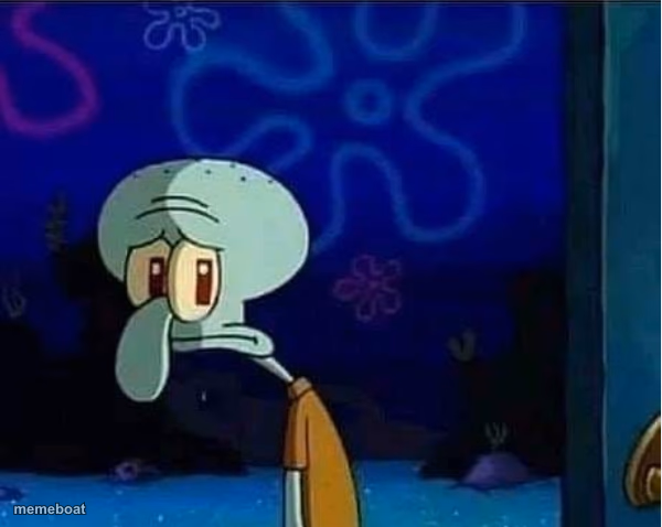 Sad Squidward - meme generator image preview