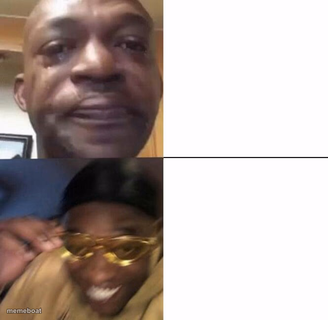 Sad then happy - meme generator image preview