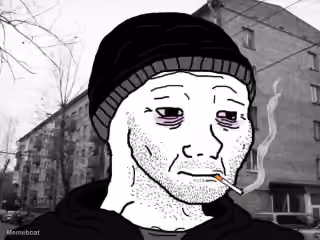 Sad Wojak Smoking