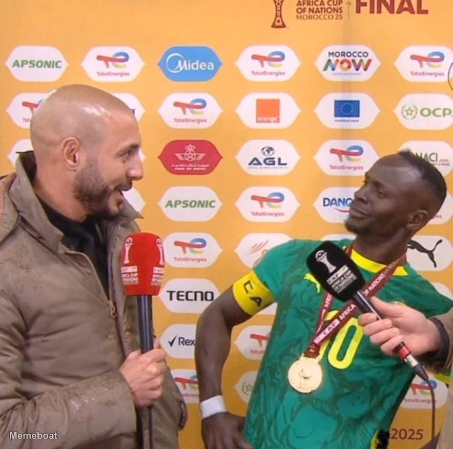 Sadio Mane Surprised Reaction AFCON 2025 - meme generator image preview