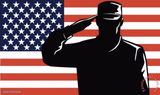 saluting soldier