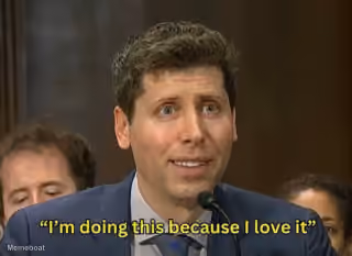 Sam Altman "I'm Doing This Because I Love It"