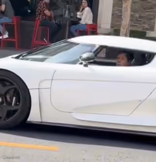 Sam Altman in Koenigsegg Super Car