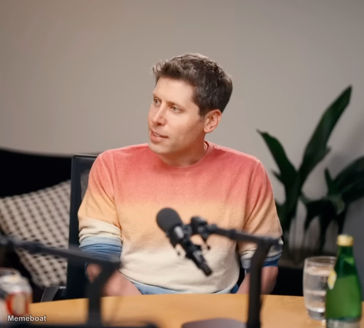Sam Altman Pastel Sweater - meme generator image preview