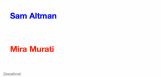 Sam Altman Texts Mira Murati Blank Template (Add Your Own Text)
