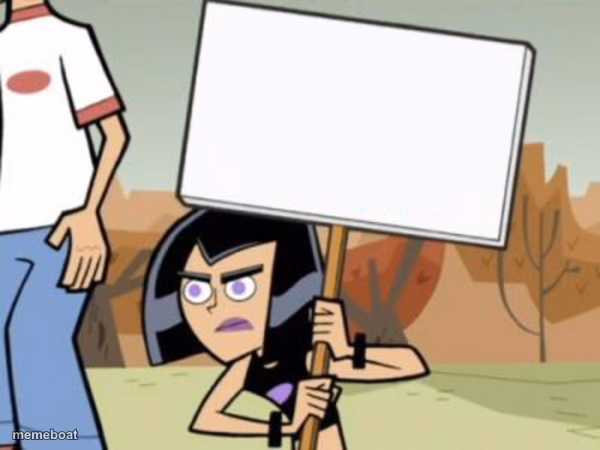 Sam's Protest Template, Danny Phantom - meme generator image preview