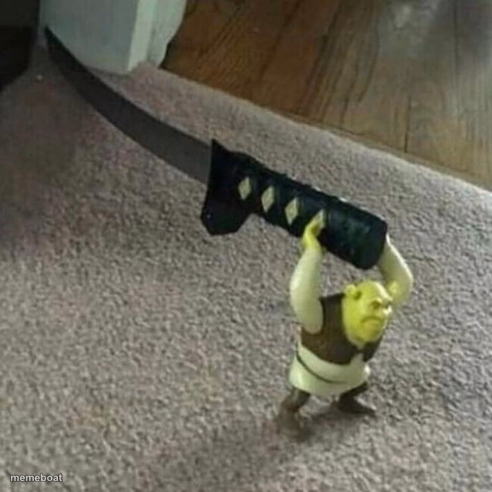 Samurai Shrek - meme generator image preview