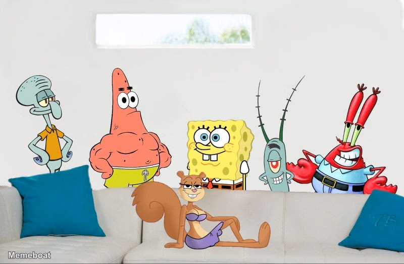Sandy Cheeks Surrounded - meme generator image preview