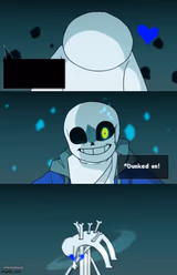 Sans dunked on