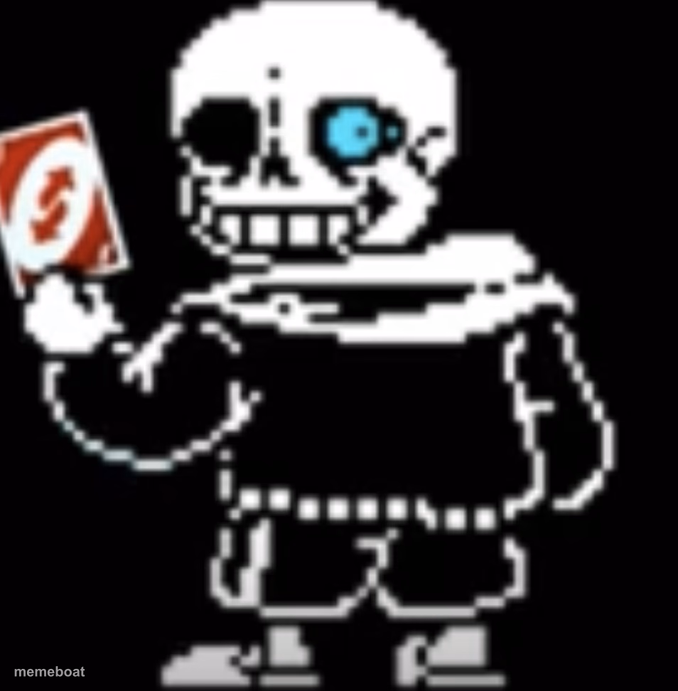 Sans uno reverse card - meme generator image preview