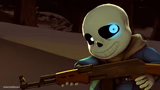 Sans with a gun