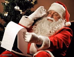 Santa checking his list