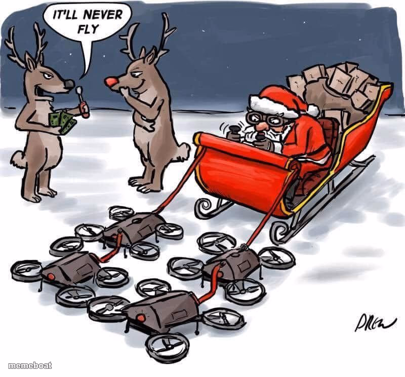 Santa Drones - meme generator image preview