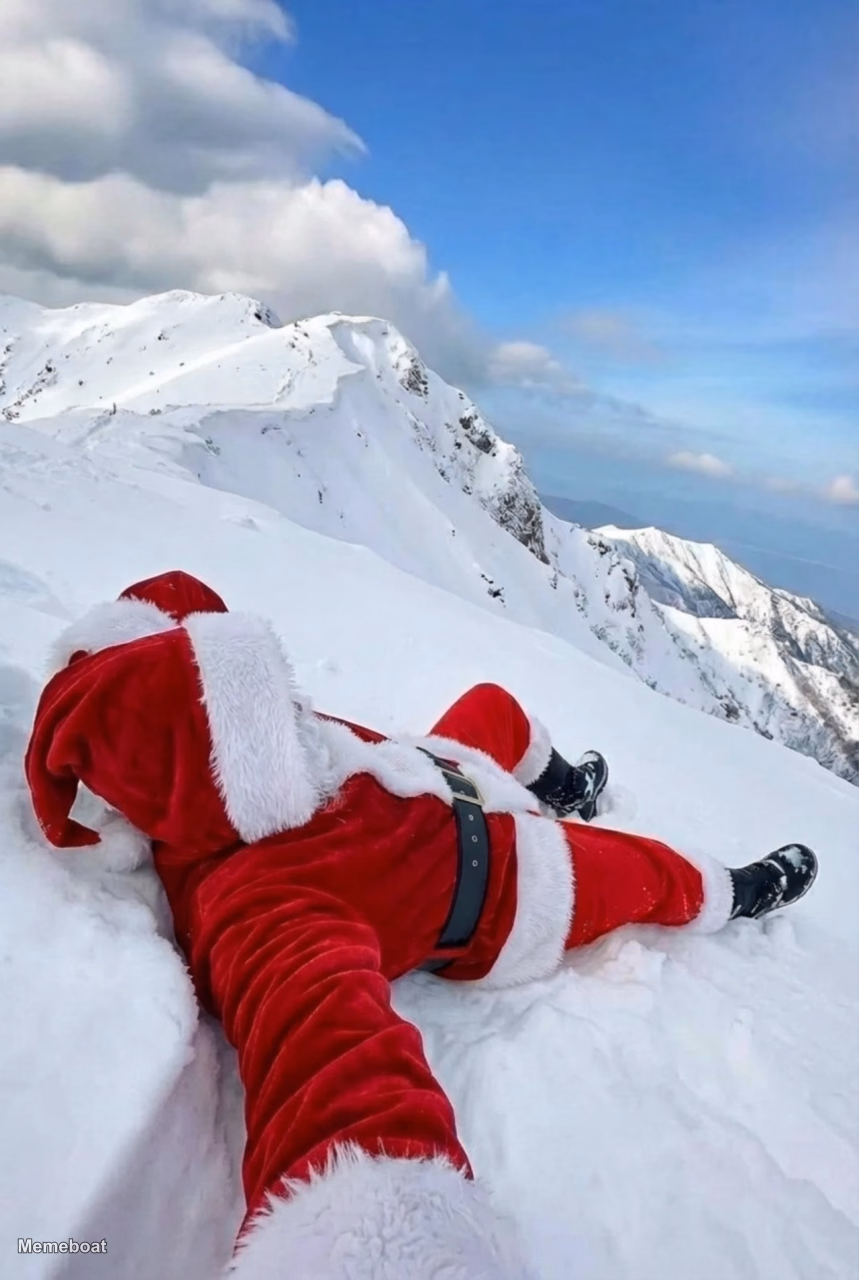 Santa Straight Vibing - meme generator image preview