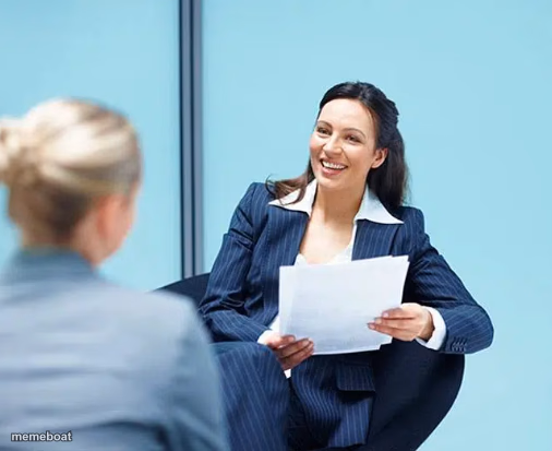 Sarcastic HR lady - meme generator image preview