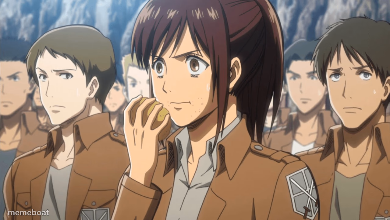 Sasha Attack on Titan - meme generator image preview